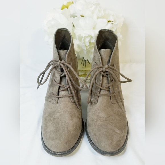 MIA Sage Faux Suede Lace Up Booties - Picture 4 of 13
